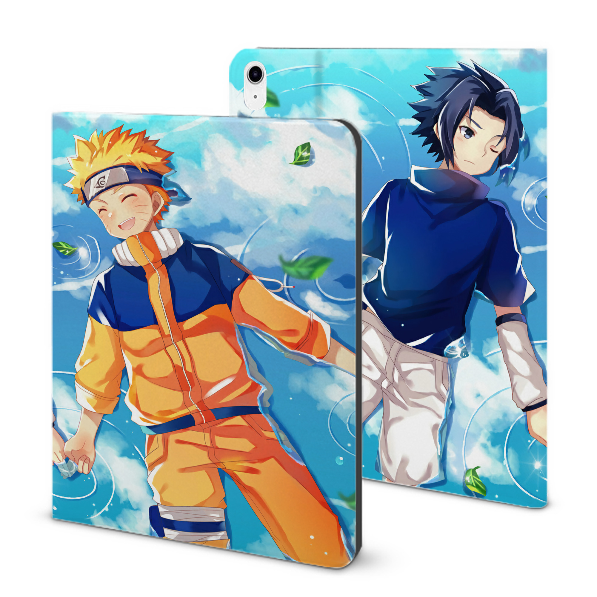 （画像用） NARUTO -ナルト- NARUTO -ナルト- 疾風伝 IPad ケース ブック型 PUレザー TPU 耐衝撃 軽量 薄型 ペン収納なし 全面保護 IPad 各モデル対応